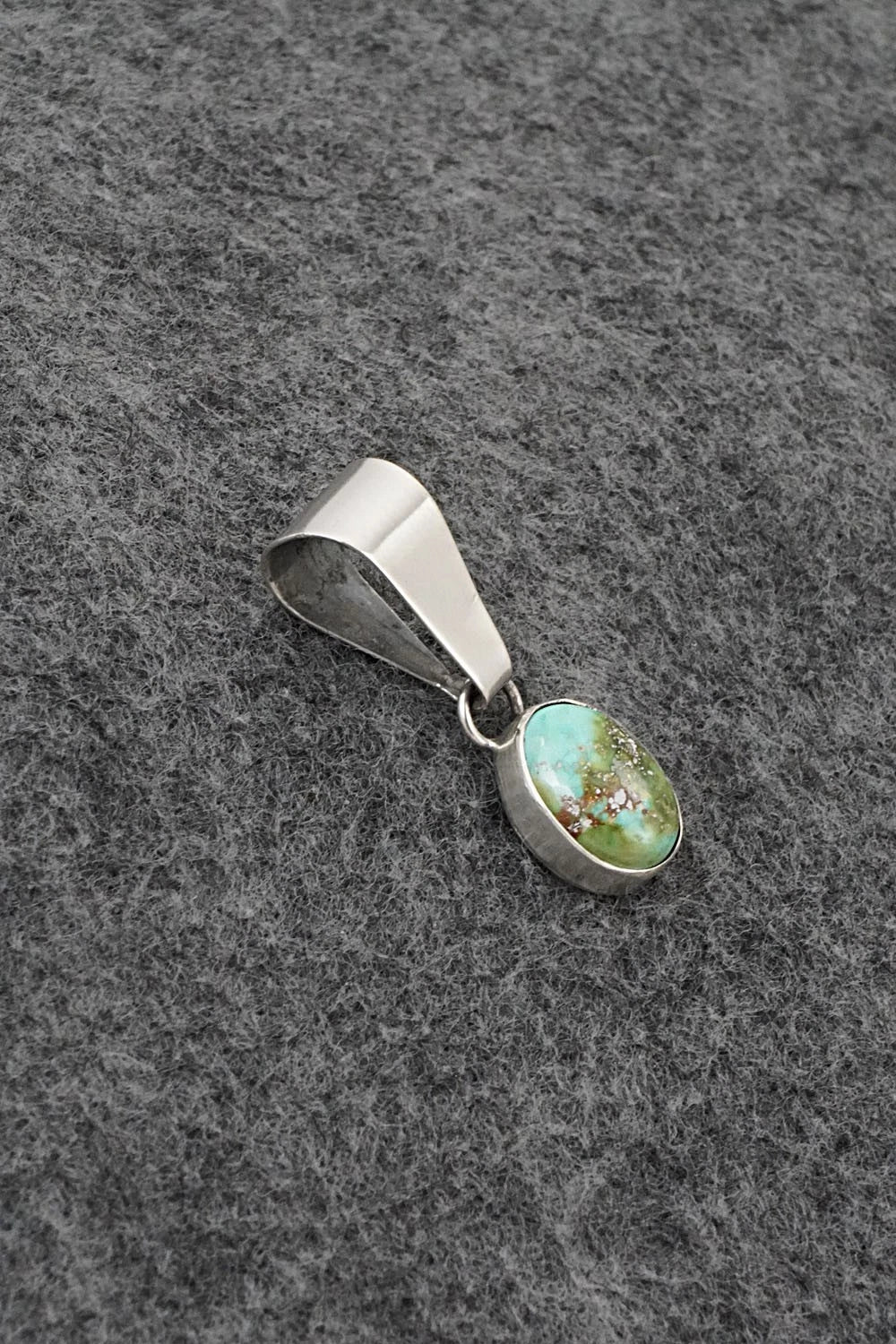 Turquoise & Sterling Silver Pendant - Rosemary Saunders