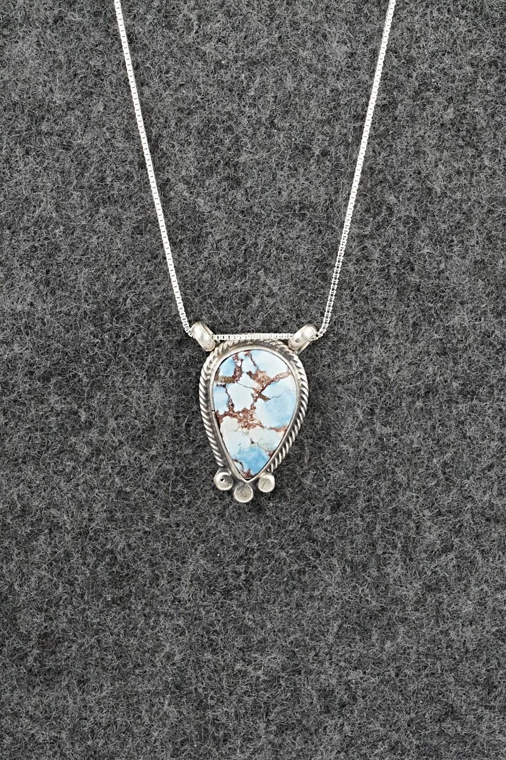 Turquoise & Sterling Silver Necklace - Sharon McCarthy