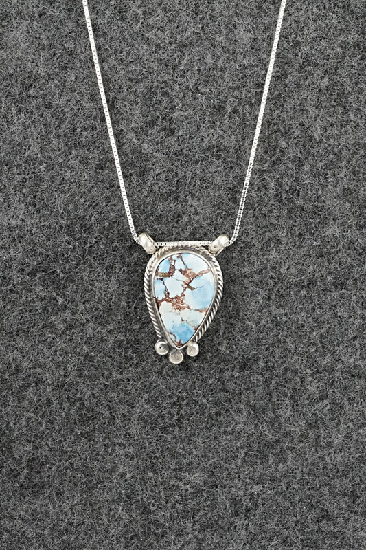 Turquoise & Sterling Silver Necklace - Sharon McCarthy