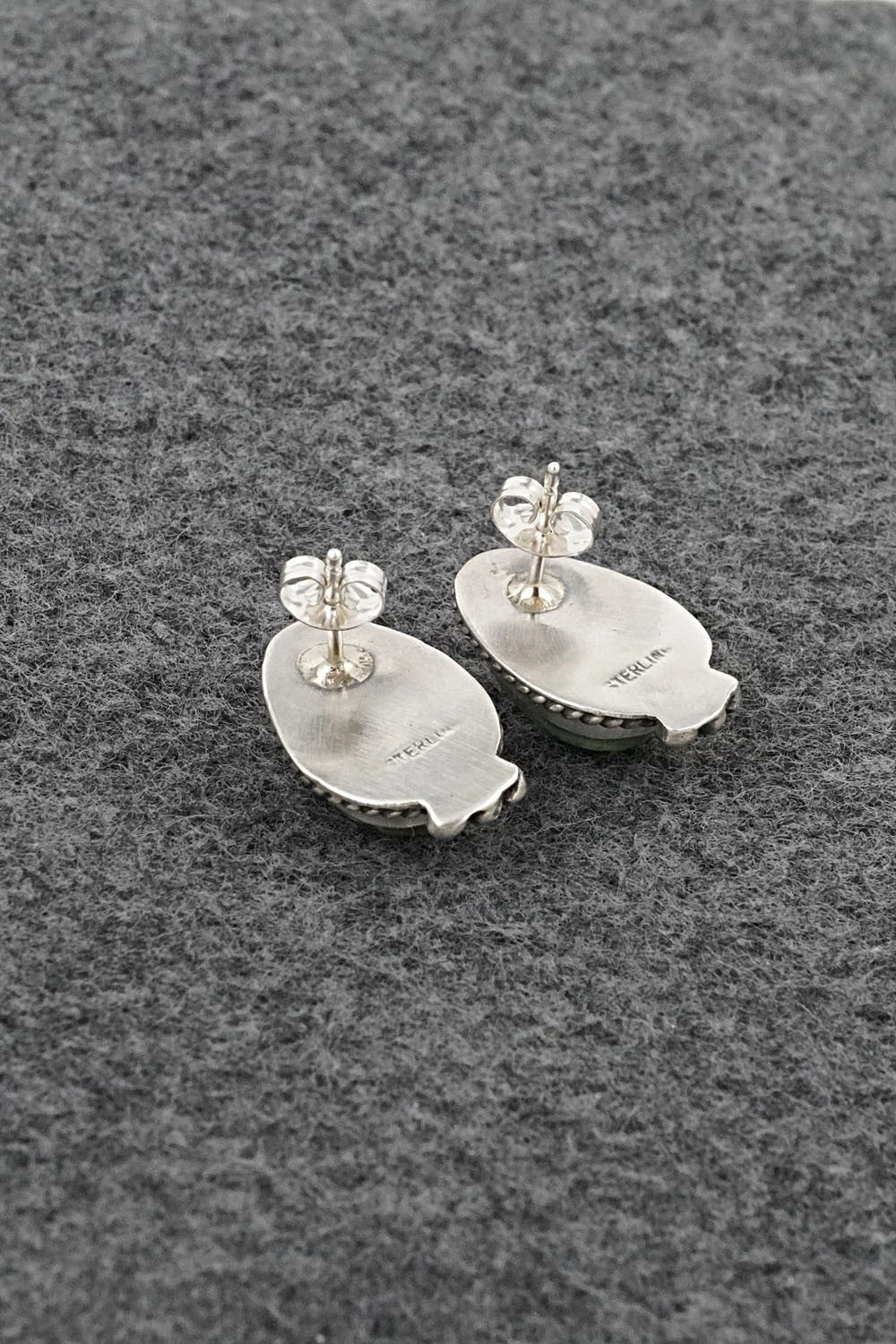 Turquoise & Sterling Silver Earrings - Rosemary Saunders