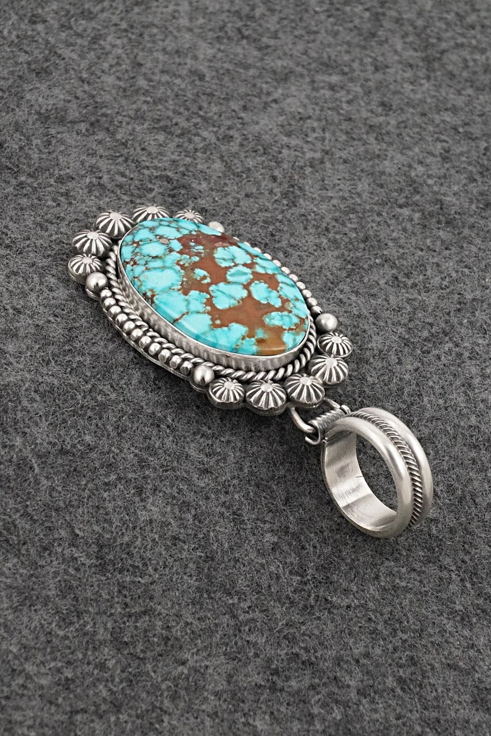 Turquoise & Sterling Silver Pendant - Michael Calladitto