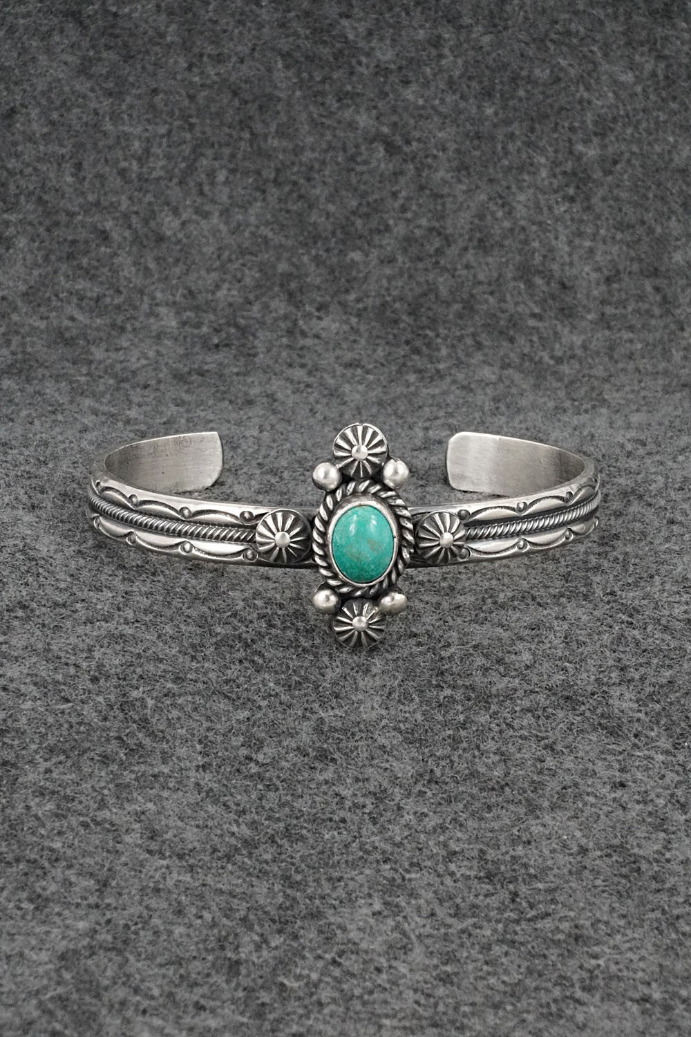 Turquoise & Sterling Silver Bracelet - Michael Calladitto