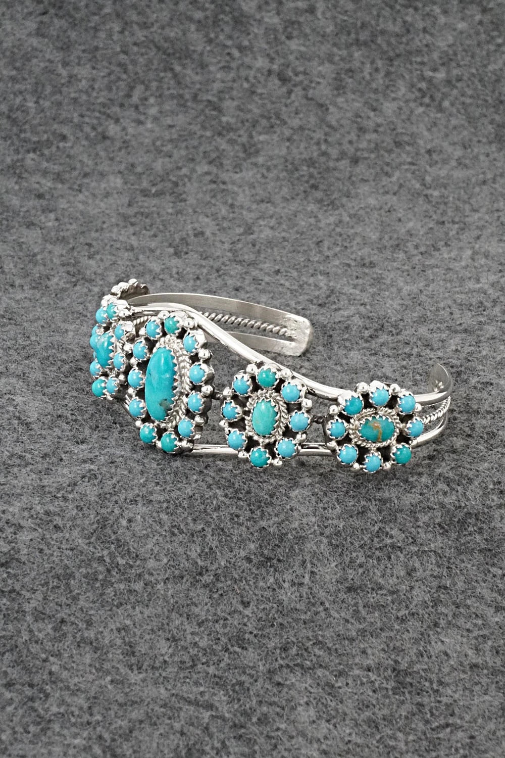Turquoise & Sterling Silver Bracelet - Nathaniel Kurley