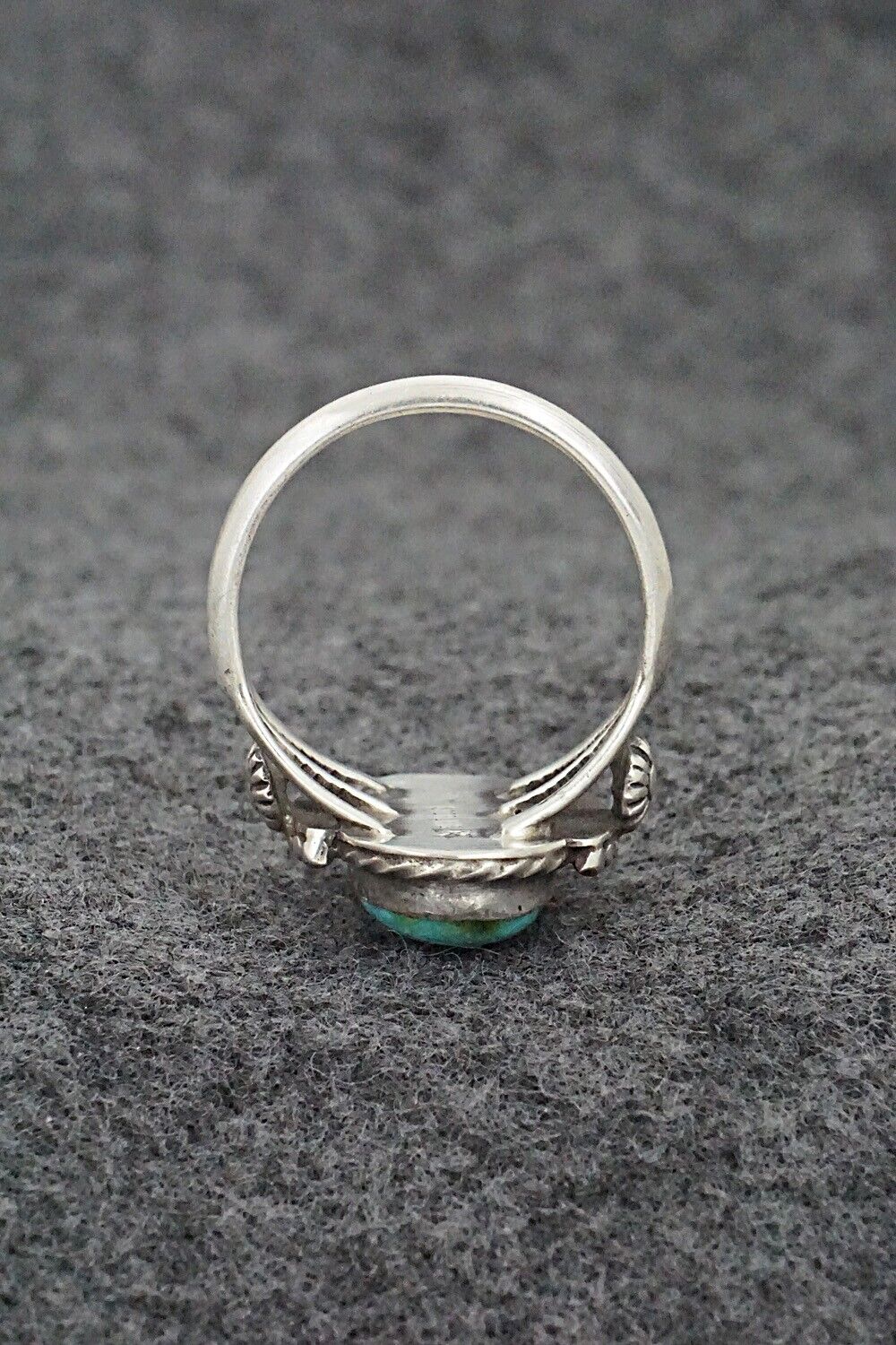 Turquoise & Sterling Silver Ring - Samuel Yellowhair - Size 8.75