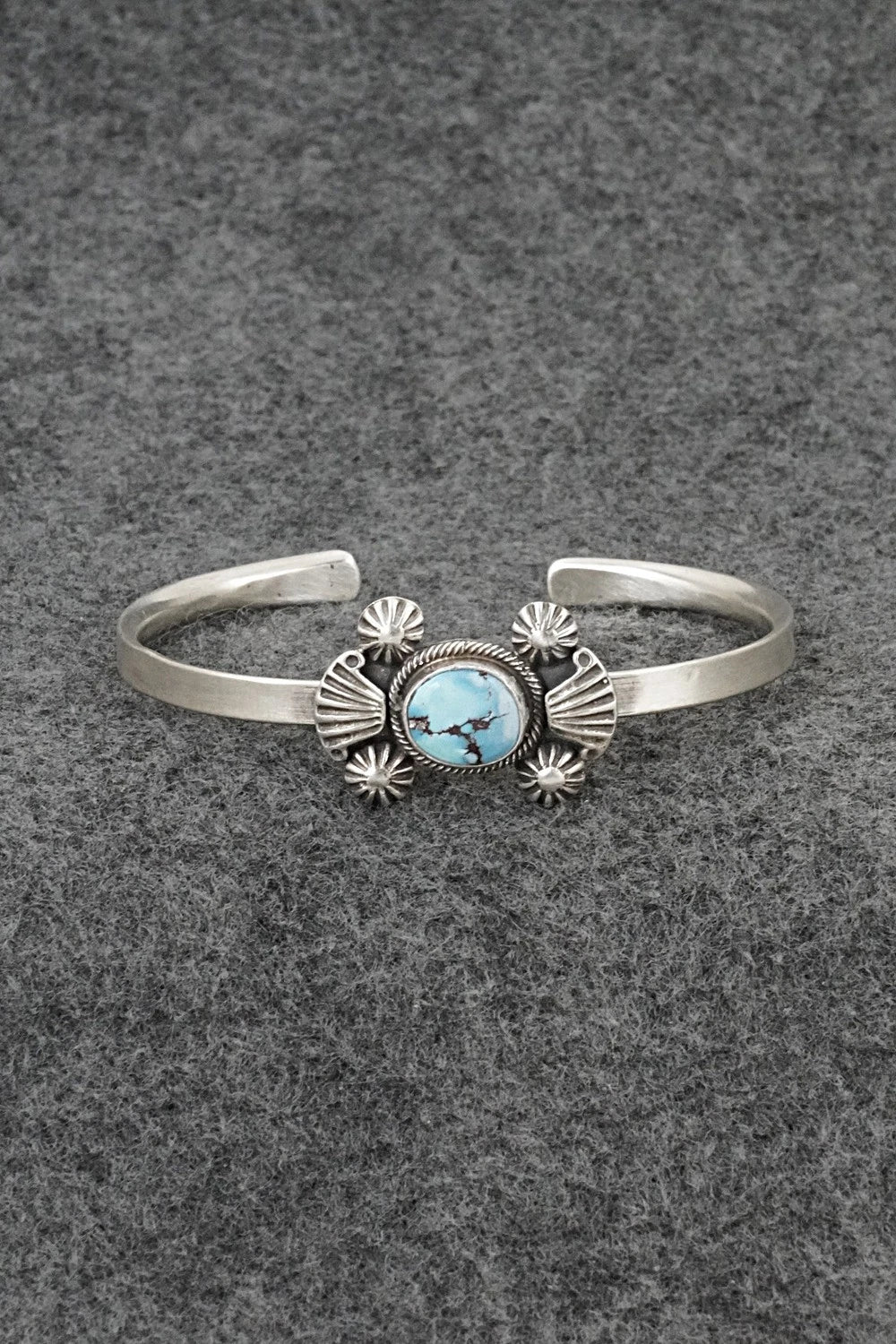Turquoise & Sterling Silver Bracelet - Genevieve Francisco