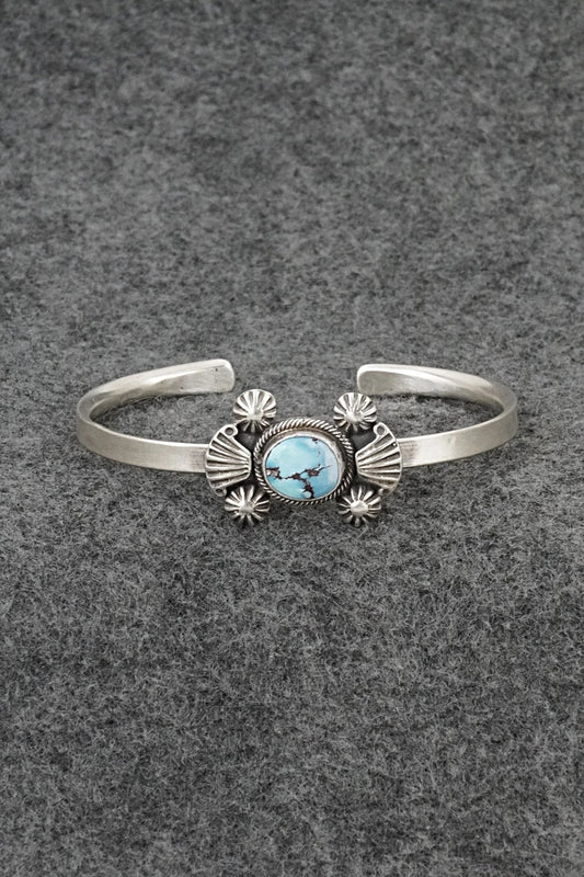 Turquoise & Sterling Silver Bracelet - Genevieve Francisco