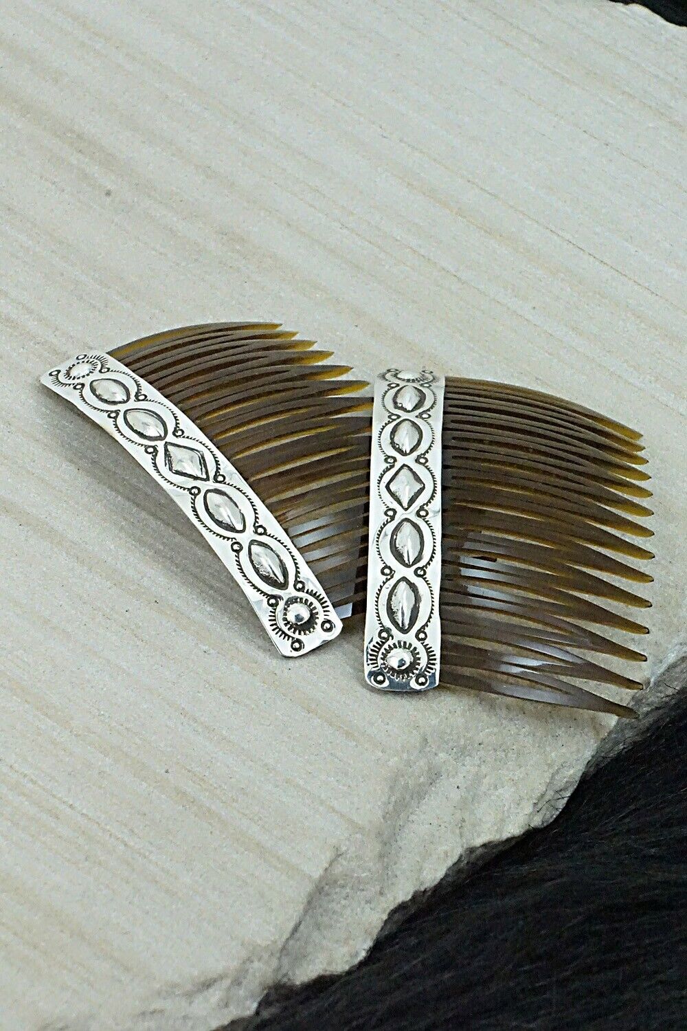 Sterling Silver Hair Combs - Jennie Blackgoat