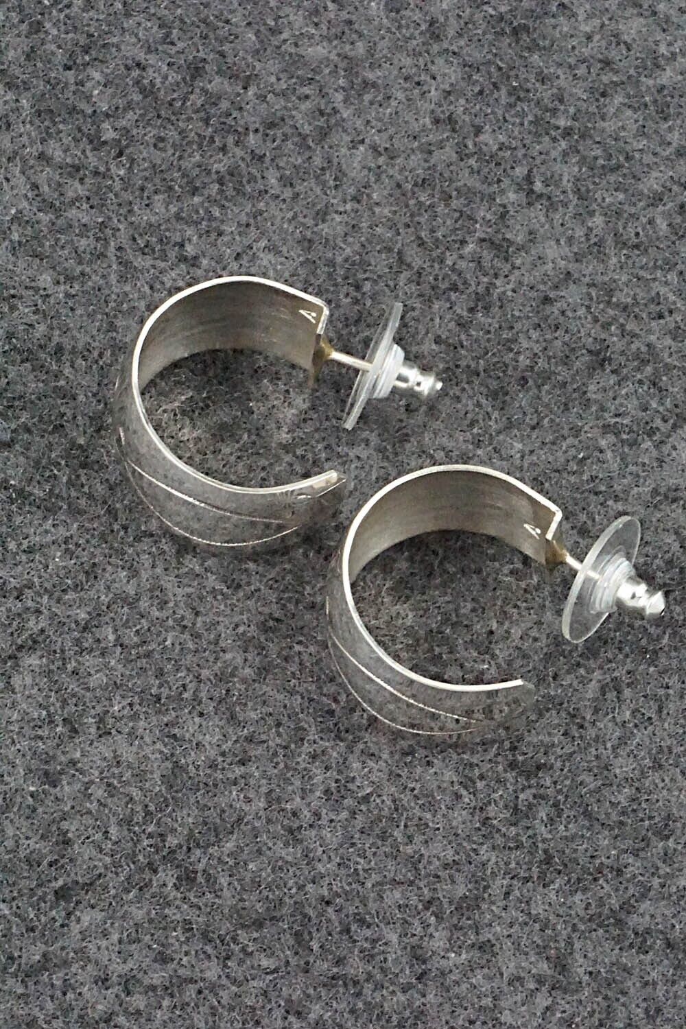 Sterling Silver Hoop Earrings - Nora Ashley