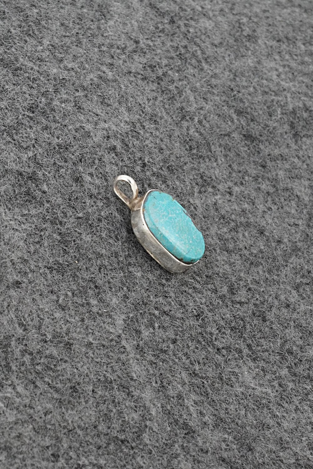 Turquoise & Sterling Silver Pendant - Ernest Hawthorne