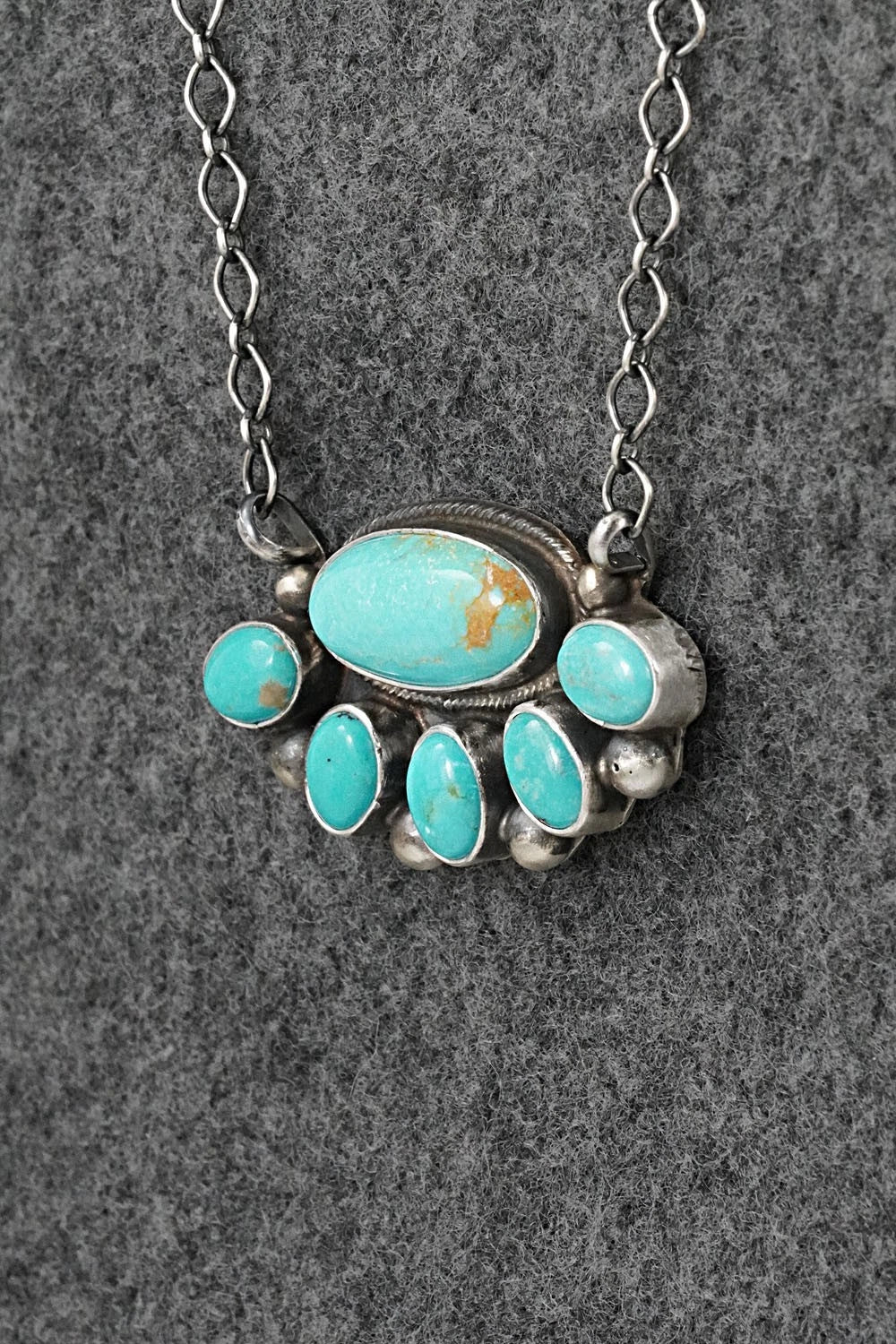 Turquoise & Sterling Silver Necklace - Kathleen Livingston