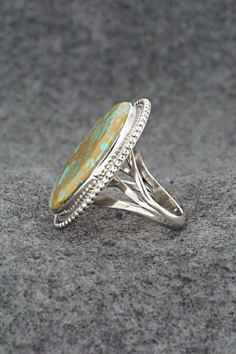 Turquoise & Sterling Silver Ring - Kiriza Tom - Size 7