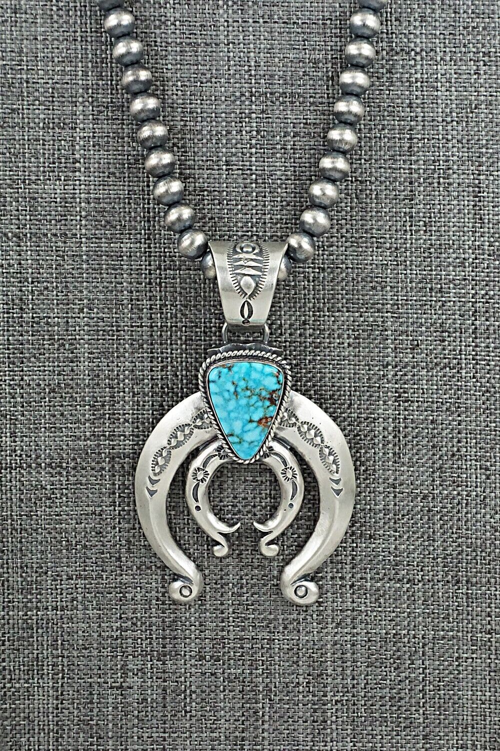 Turquoise & Sterling Silver Necklace - Paige Gordon