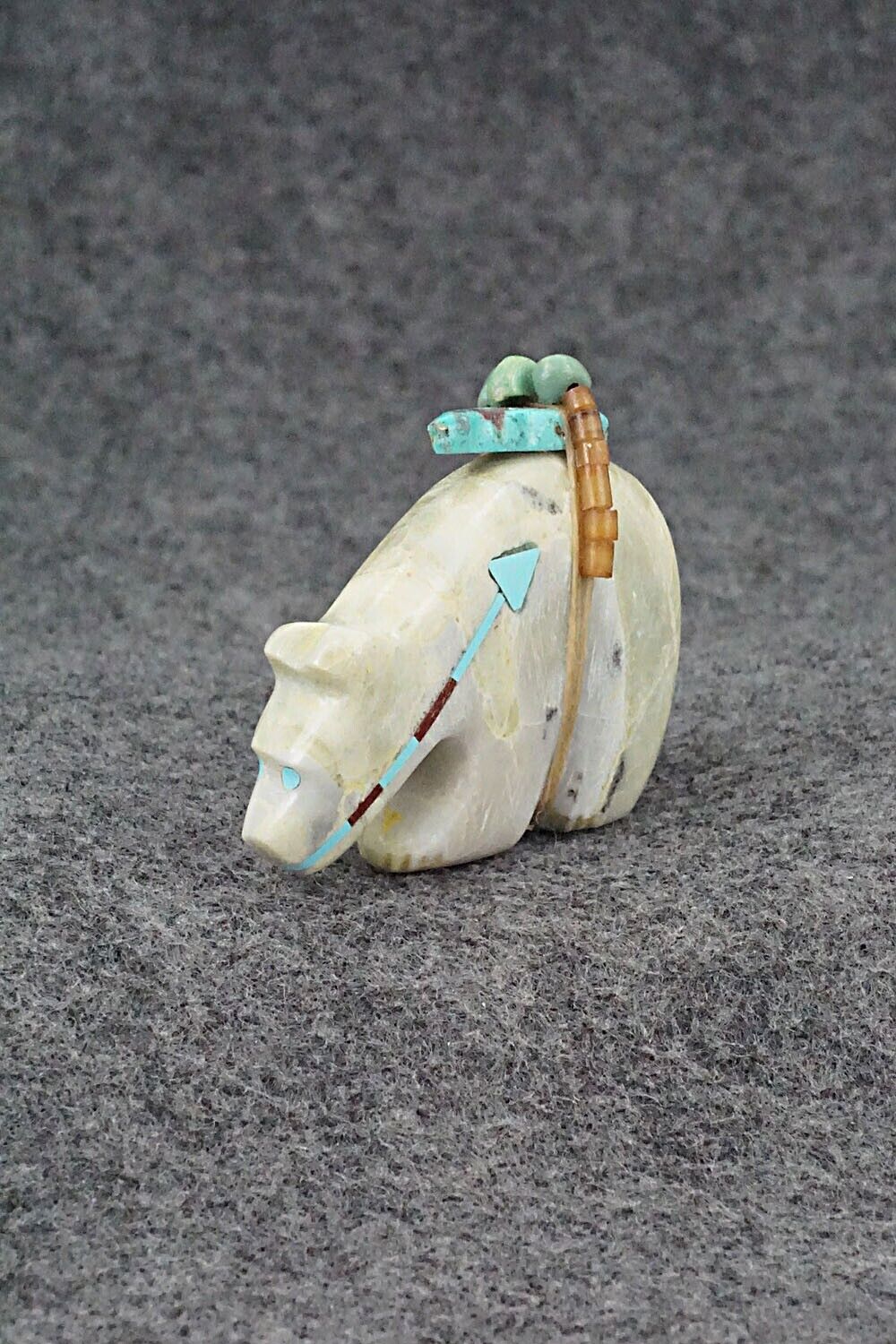 Bear Zuni Fetish Carving - Donavan Laiwakete