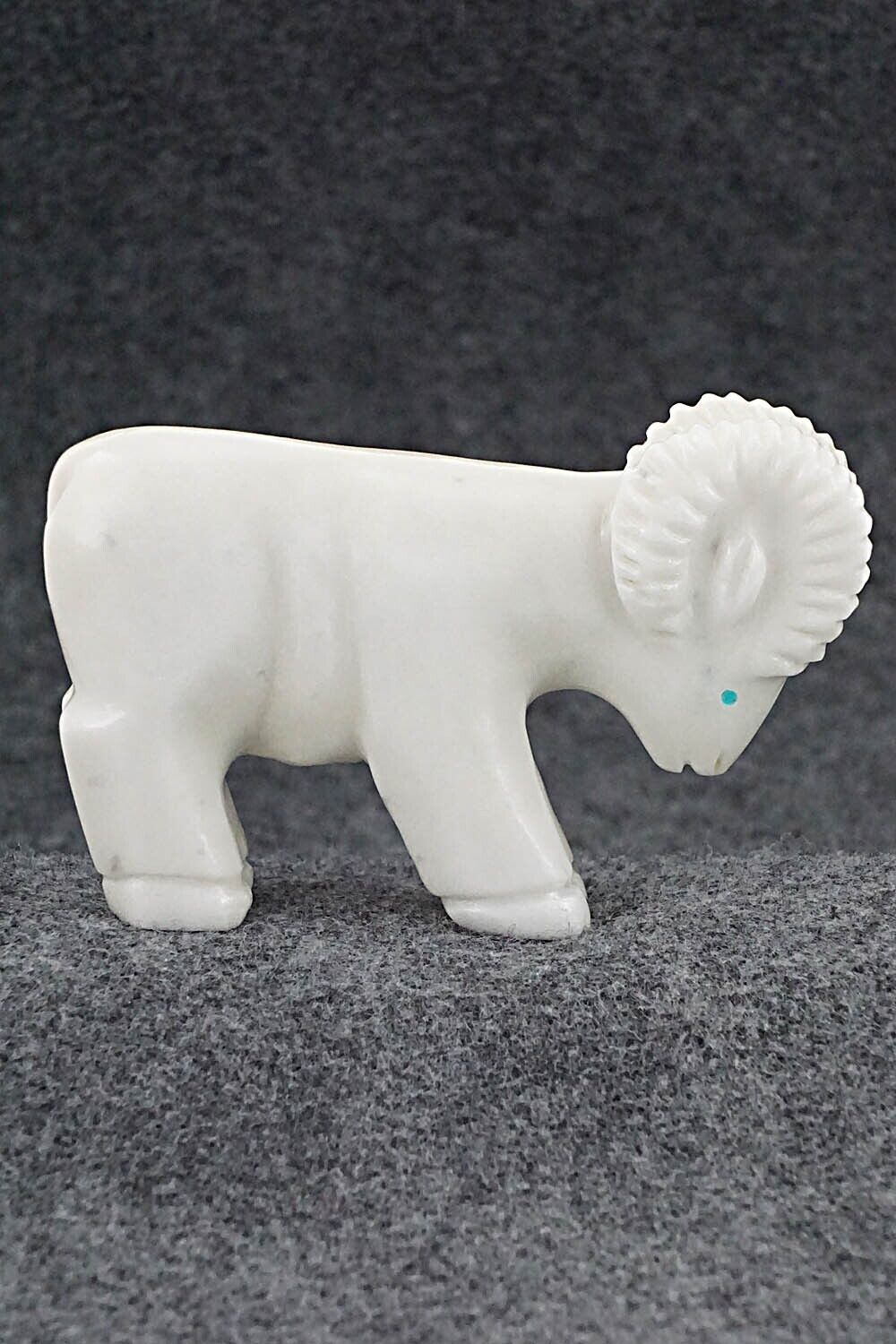 Ram Zuni Fetish Carving - Andres Quandelacy