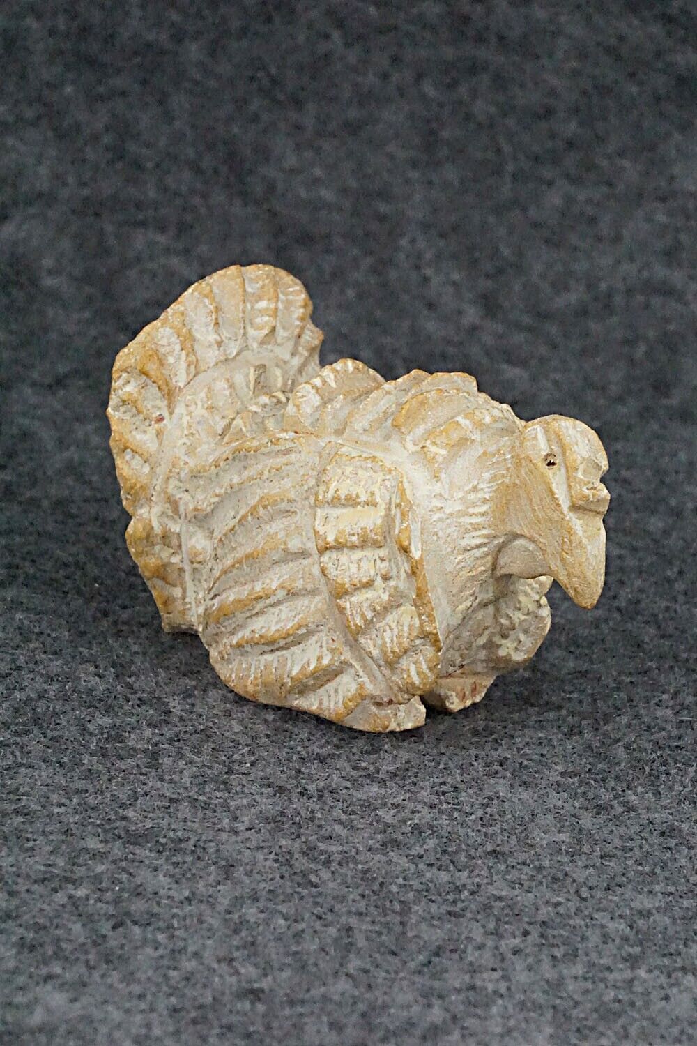 Turkey Zuni Fetish Carving - Jerrold Lahaleon