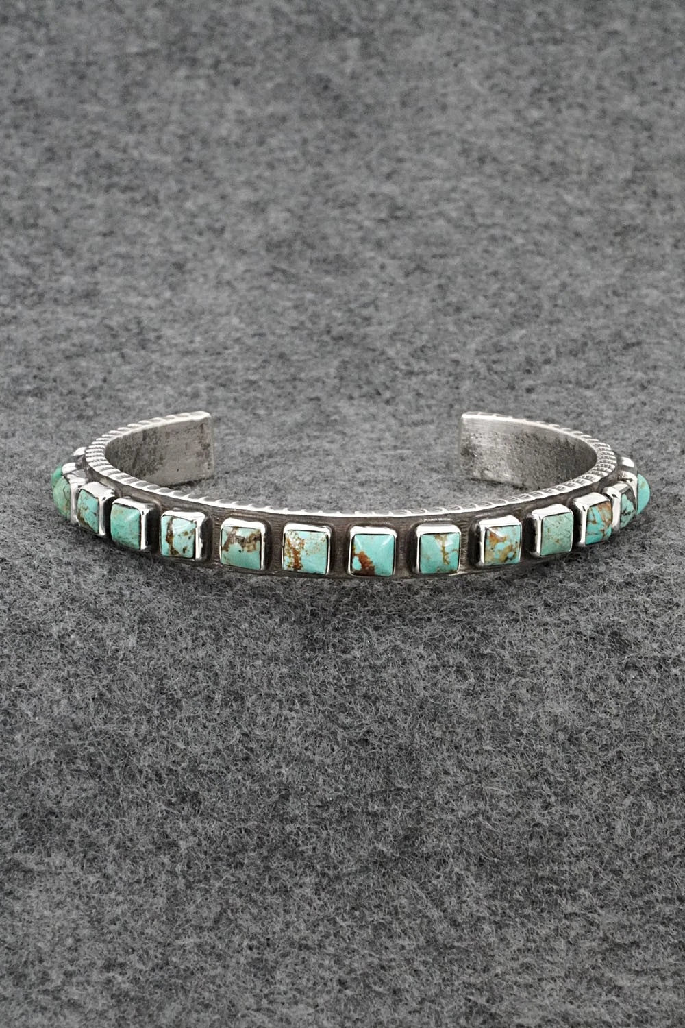 Turquoise & Sterling Silver Bracelet - Ernest Rangel