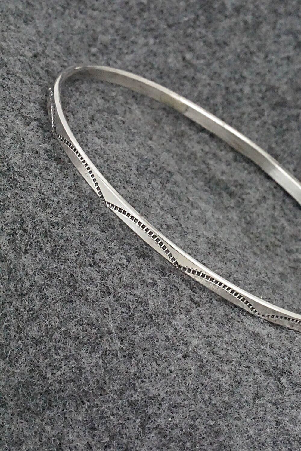 Sterling Silver Bangle Bracelet - Elaine Tahe