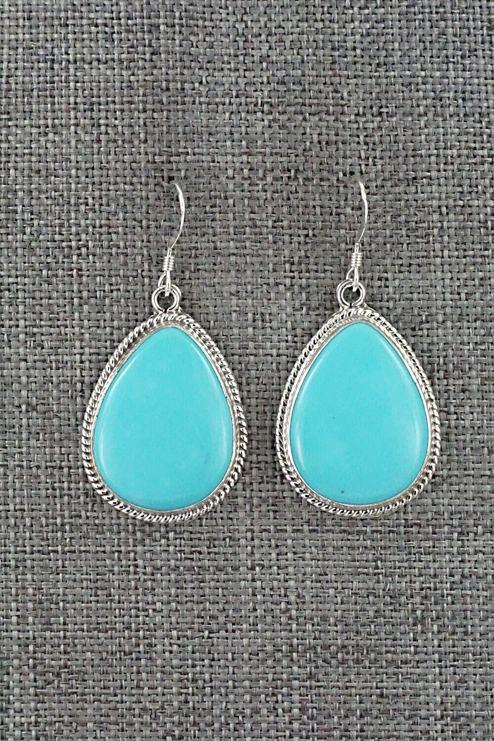 Turquoise and Sterling Silver Earrings - Sharon McCarthy