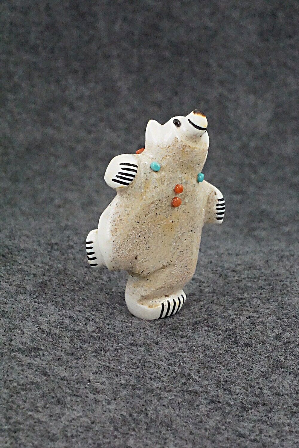 Dancing Bear Zuni Fetish Carving - Claudia Peina