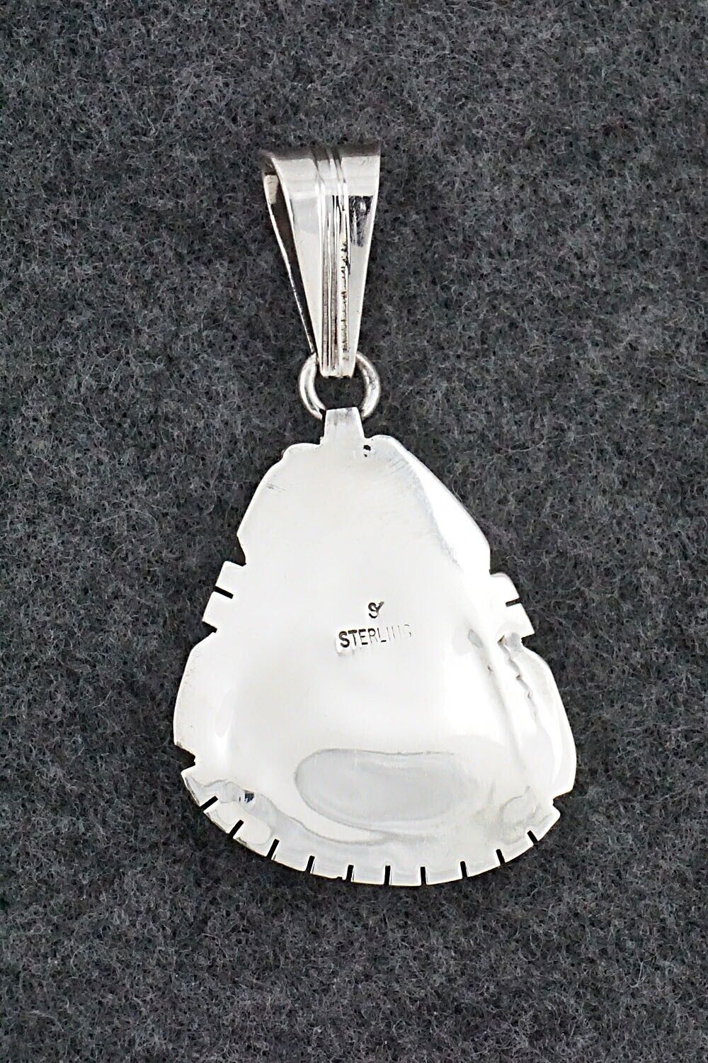 Turquoise & Sterling Silver Pendant - Samuel Yellowhair