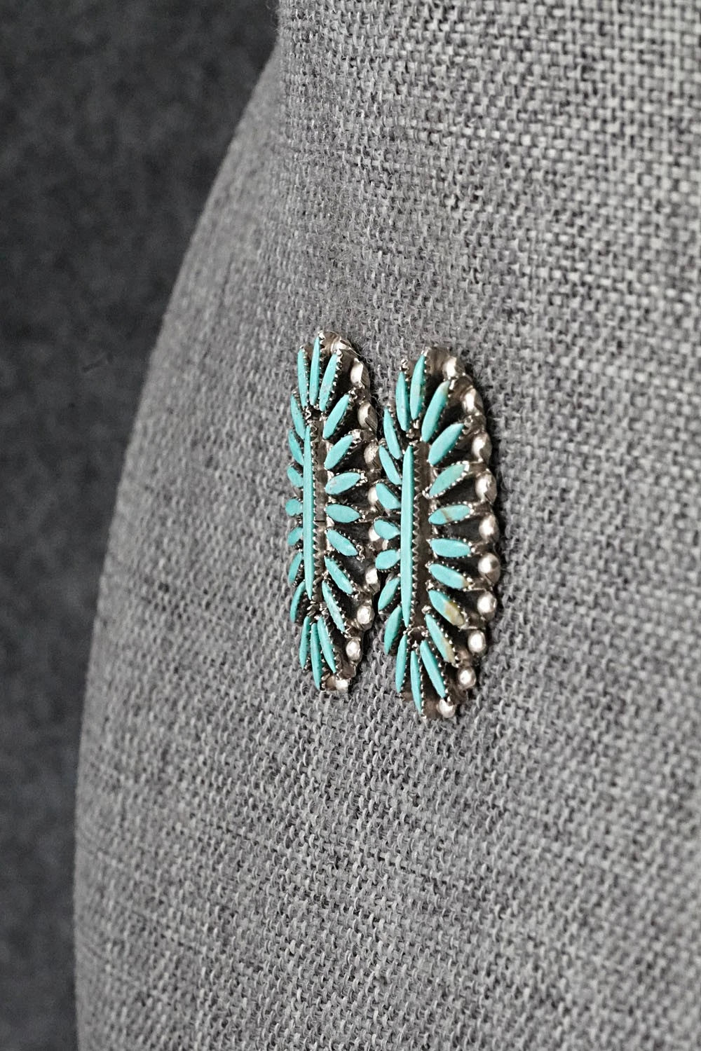 Turquoise & Sterling Silver Earrings - Lorena Peina
