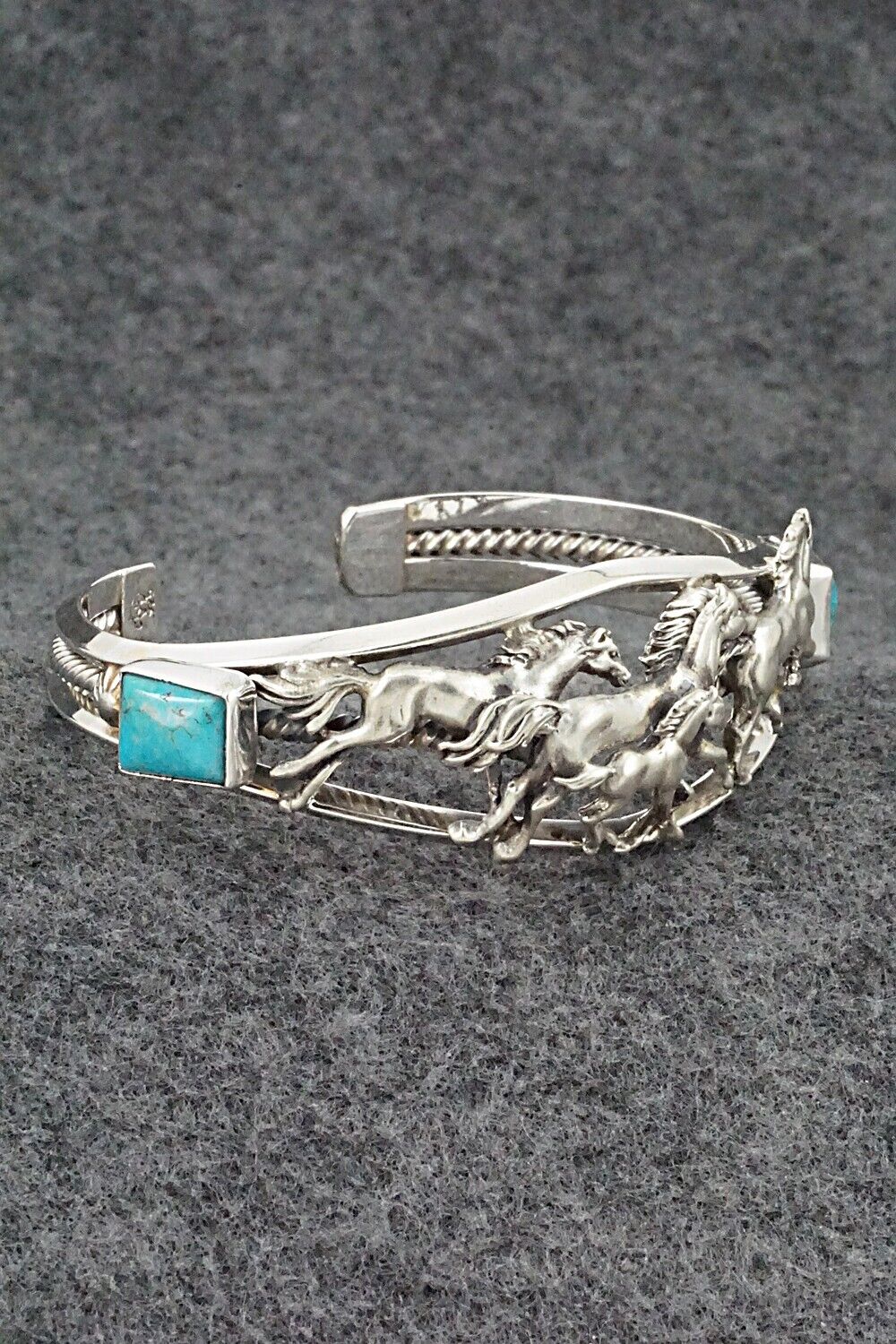 Turquoise & Sterling Silver Bracelet - Bobby Platero