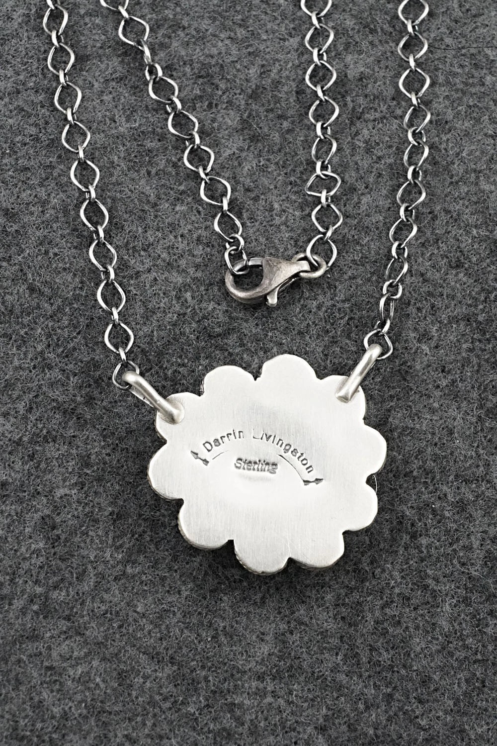 Turquoise & Sterling Silver Necklace - Darrin Livingston