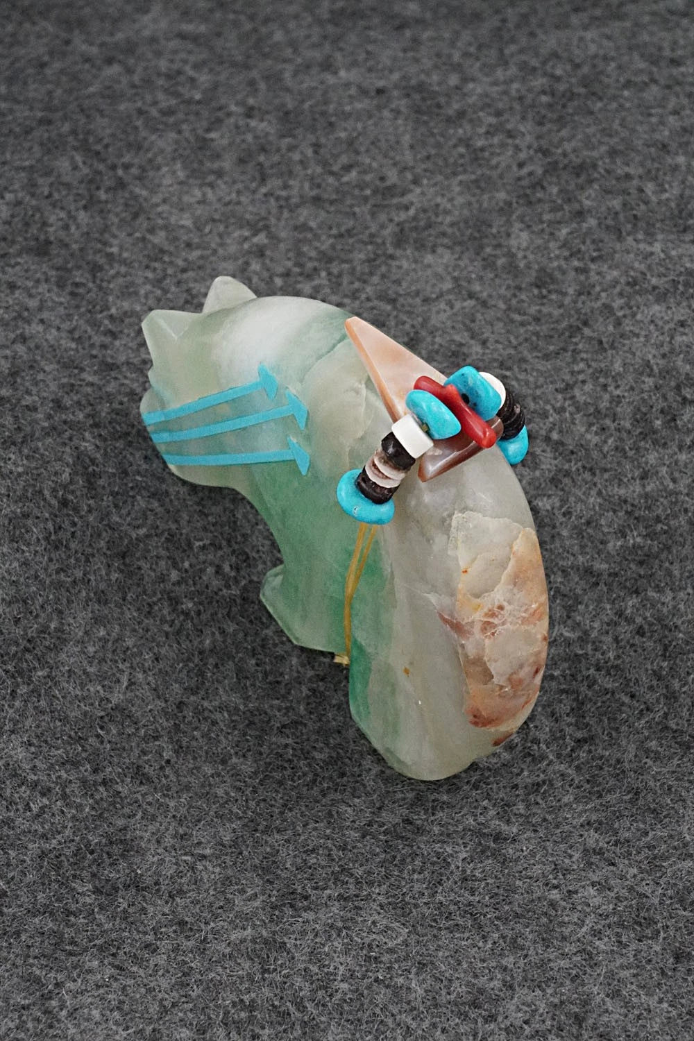 Bear Zuni Fetish Carving - Rodney Laiwakete