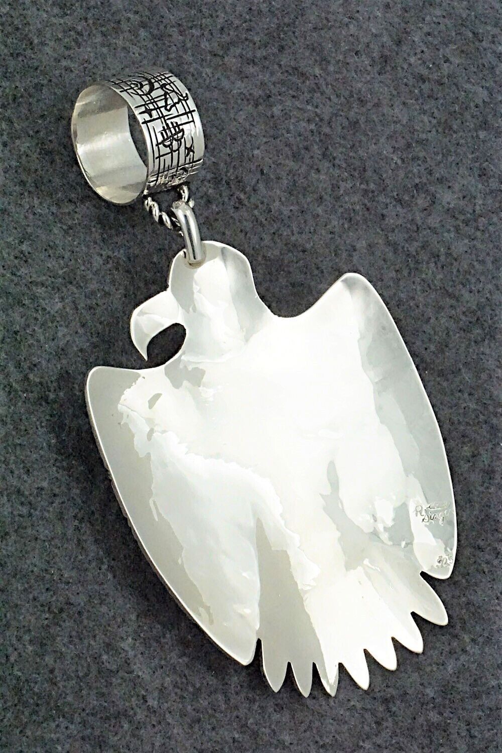 Turquoise & Sterling Silver Pendant - Richard Singer