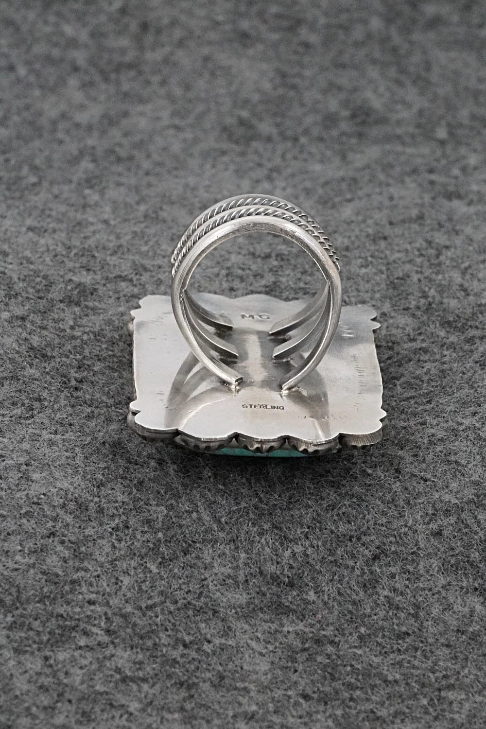 Turquoise & Sterling Silver Ring - Michael Calladitto - Size 7.5