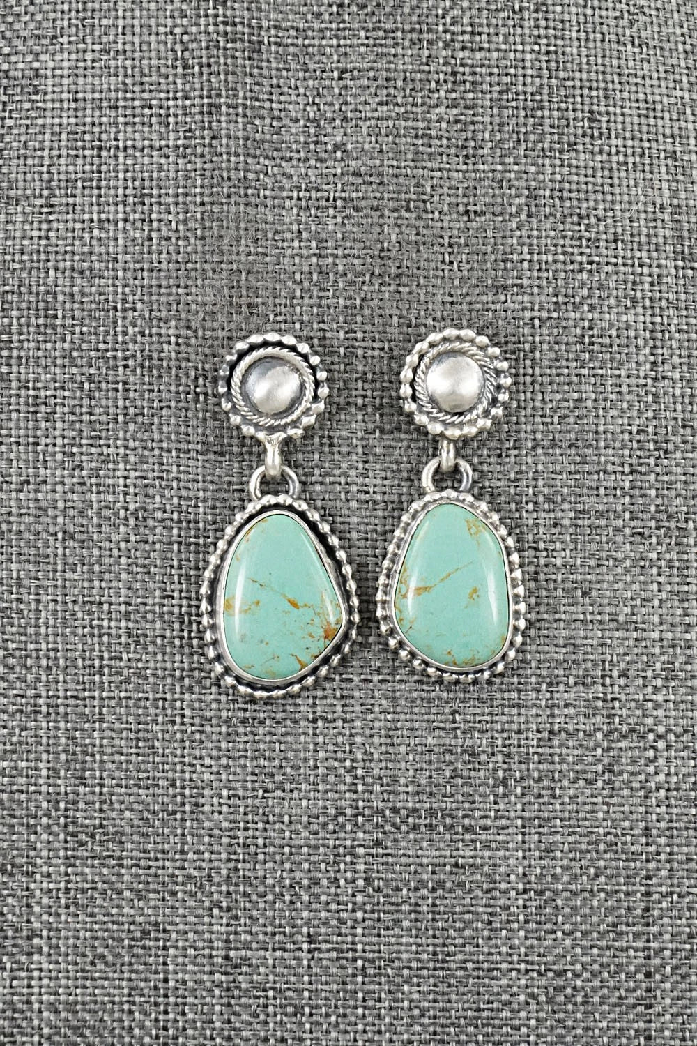 Turquoise & Sterling Silver Earrings - Darrin Livingston