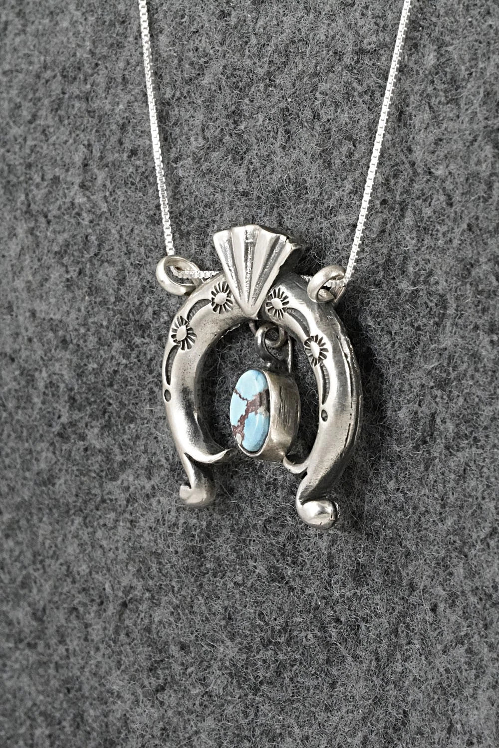 Turquoise & Sterling Silver Necklace - Gary Shorty