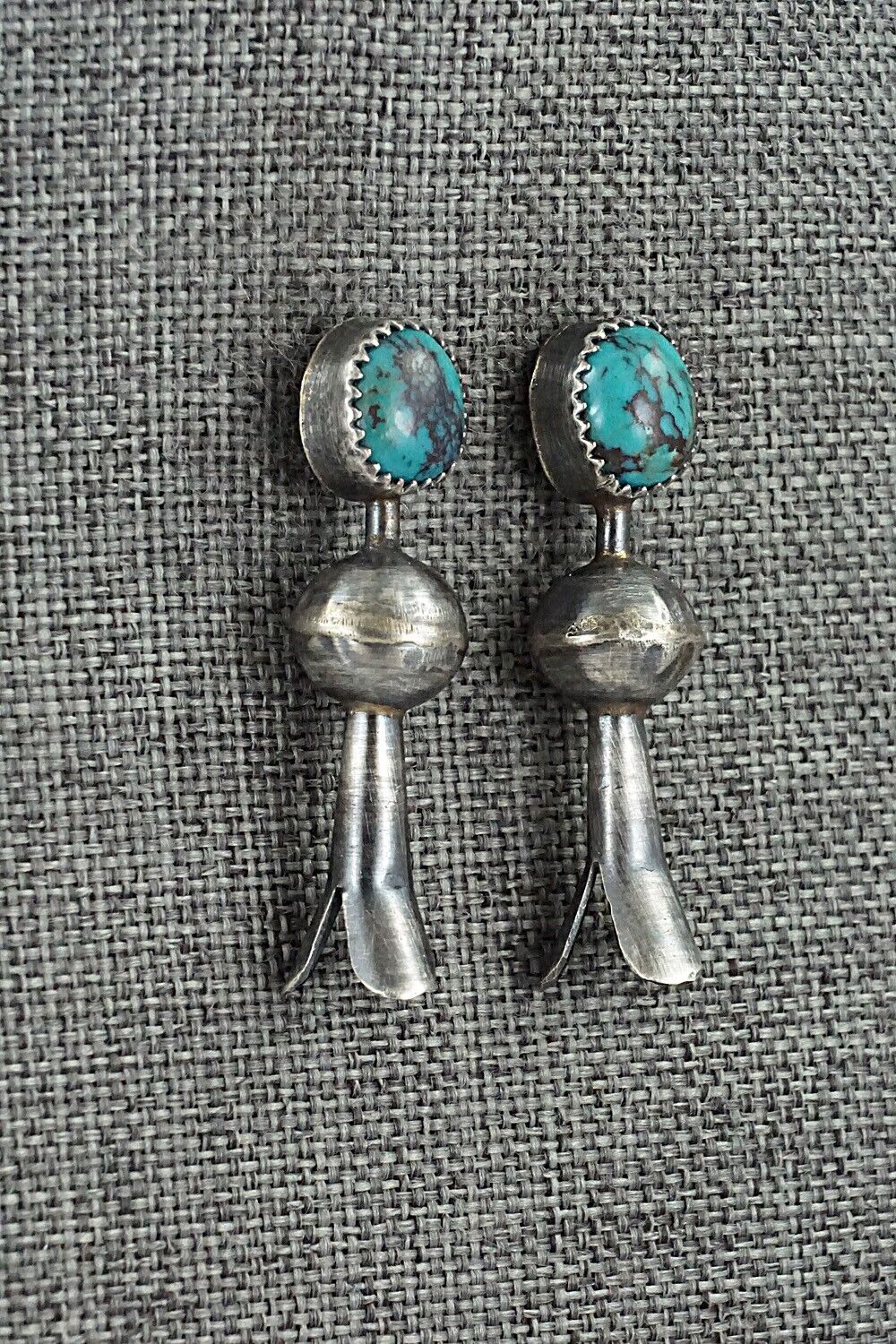 Turquoise & Sterling Silver Earrings - Emily Tsosie