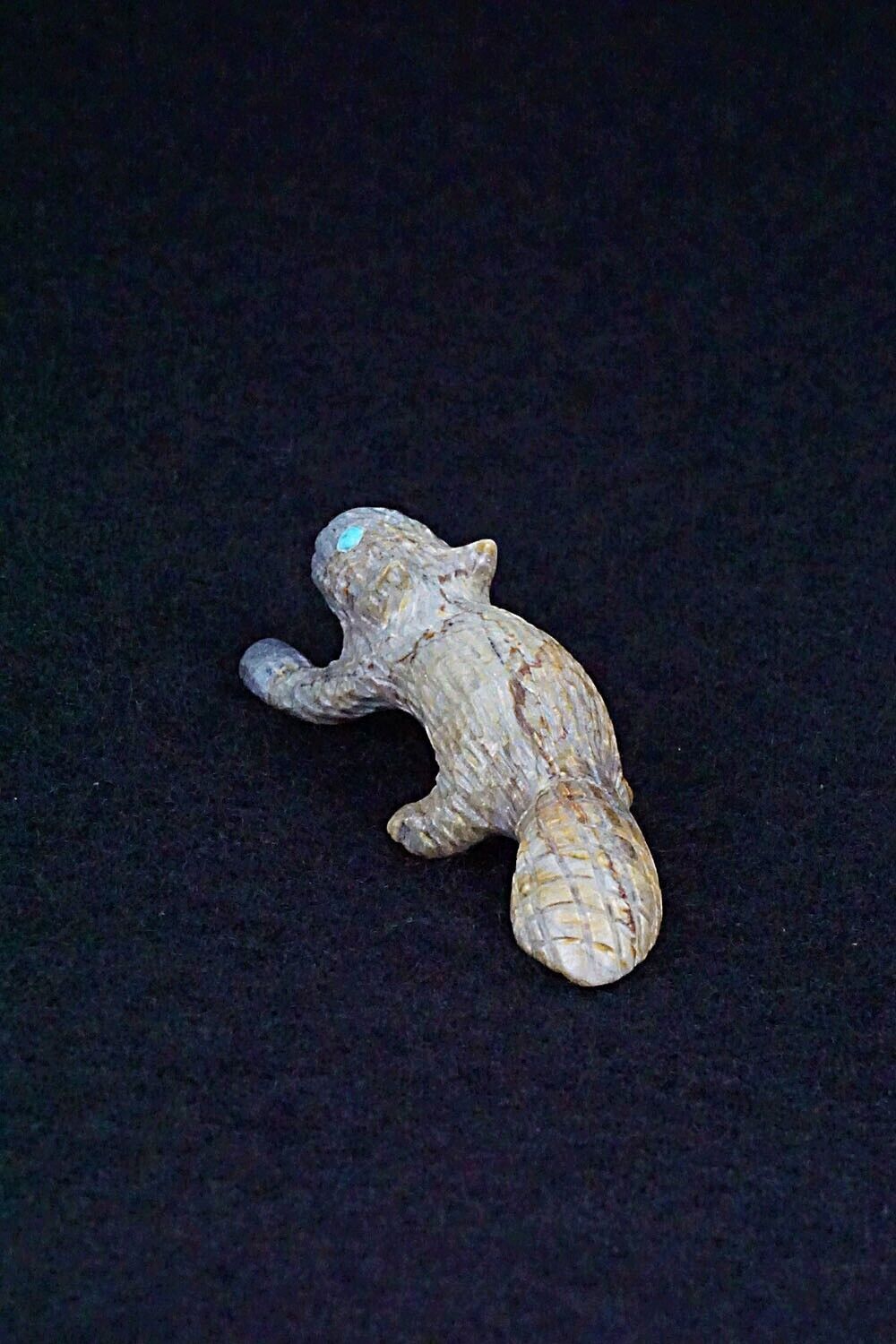 Beaver Zuni Fetish Carving - Cody Cheama