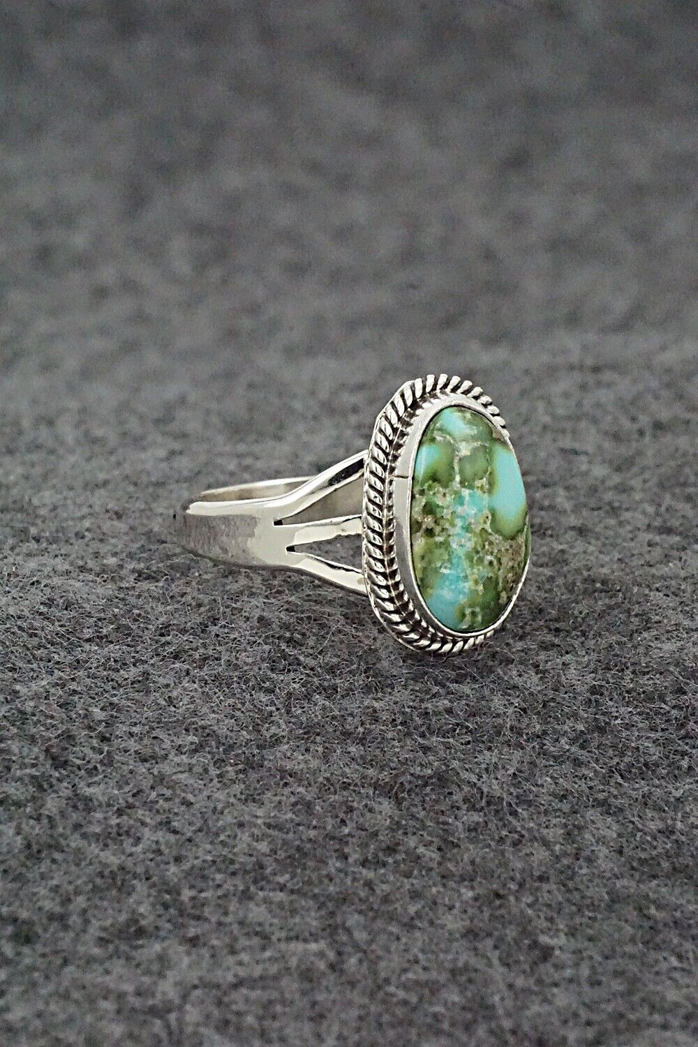 Turquoise & Sterling Silver Ring - Alice Rose Saunders - Size 9.25