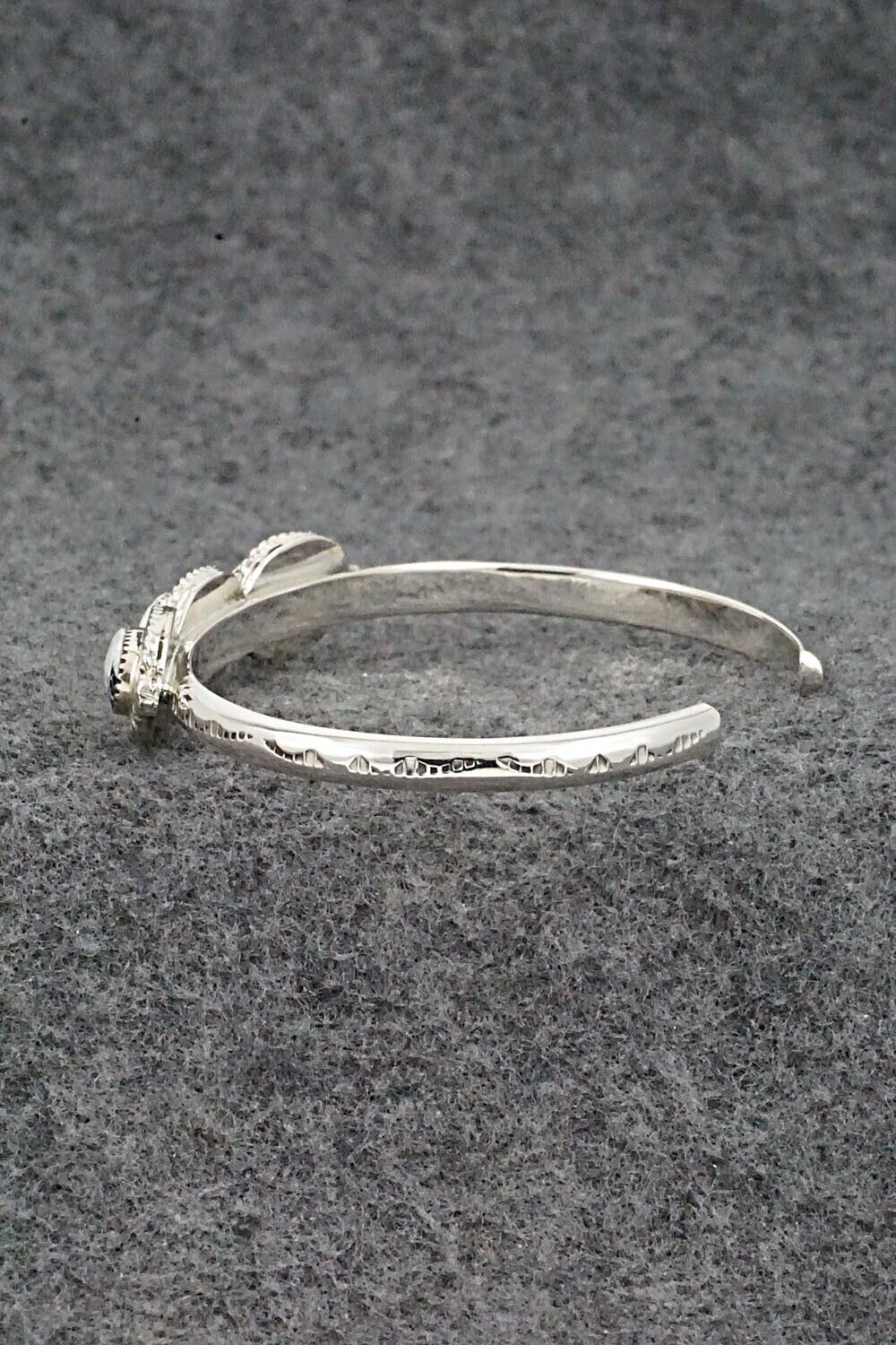 White Buffalo & Sterling Silver Bracelet - Elaine Tahe & Gilbert Smith