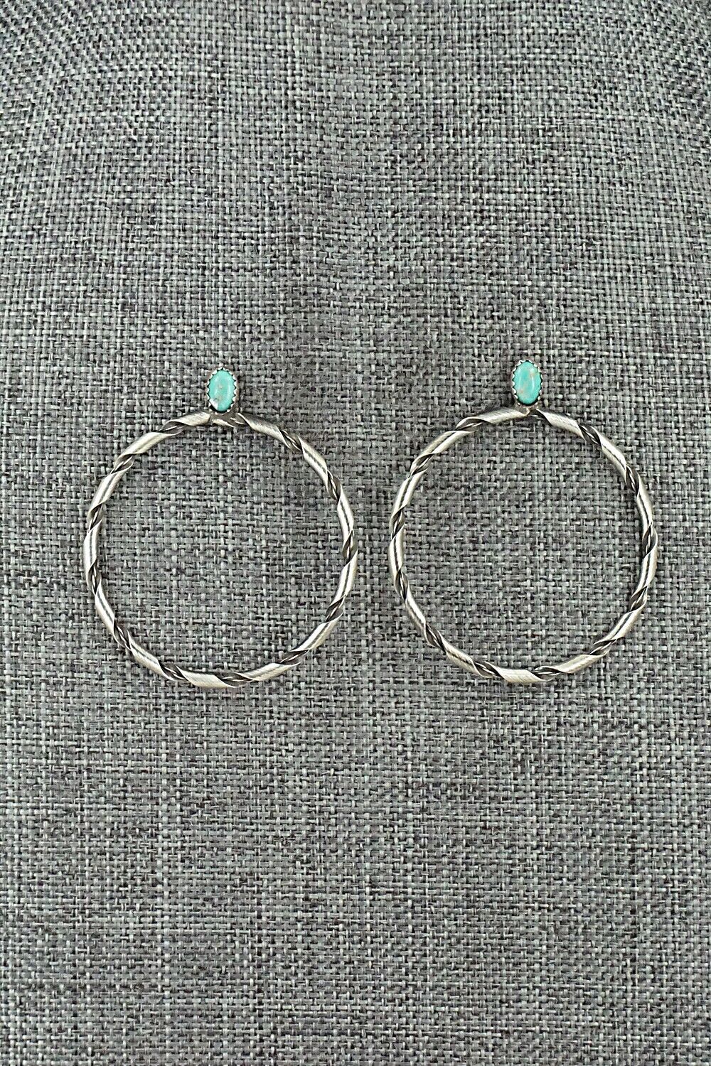 Turquoise & Sterling Silver Earrings - Nashina Tsosie