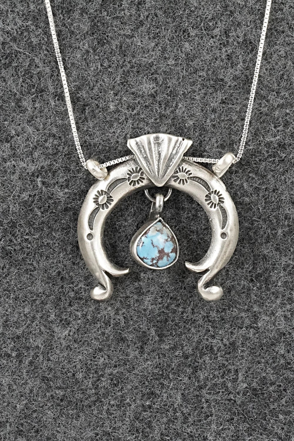 Turquoise & Sterling Silver Necklace - Gary Shorty