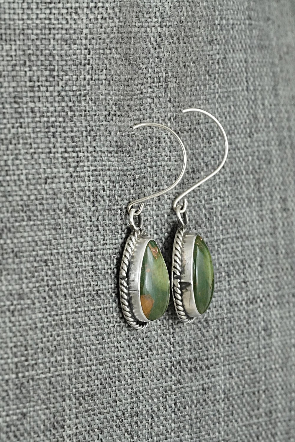Turquoise & Sterling Silver Earrings - Rosemary Saunders