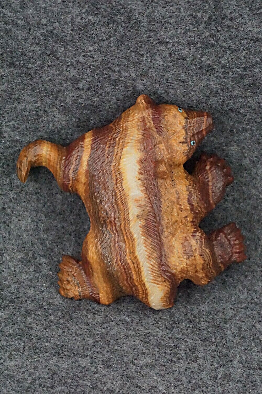 Badger Zuni Fetish Carving - Travis Lasiloo