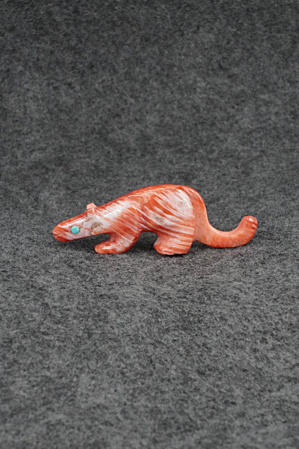 Mountain Lion Zuni Fetish Carving - Ronnie Lunasee