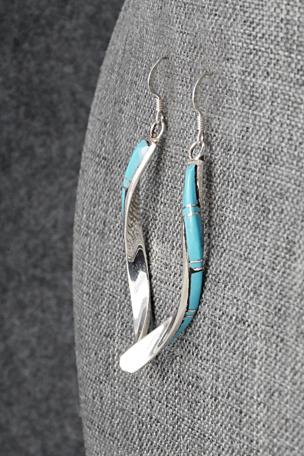 Turquoise & Sterling Silver Earrings - Terrance Panteah