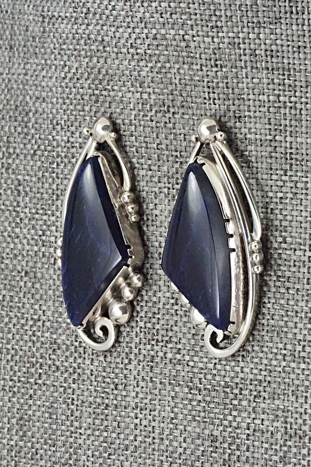 Sodalite & Sterling Silver Earrings - Oliver Smith
