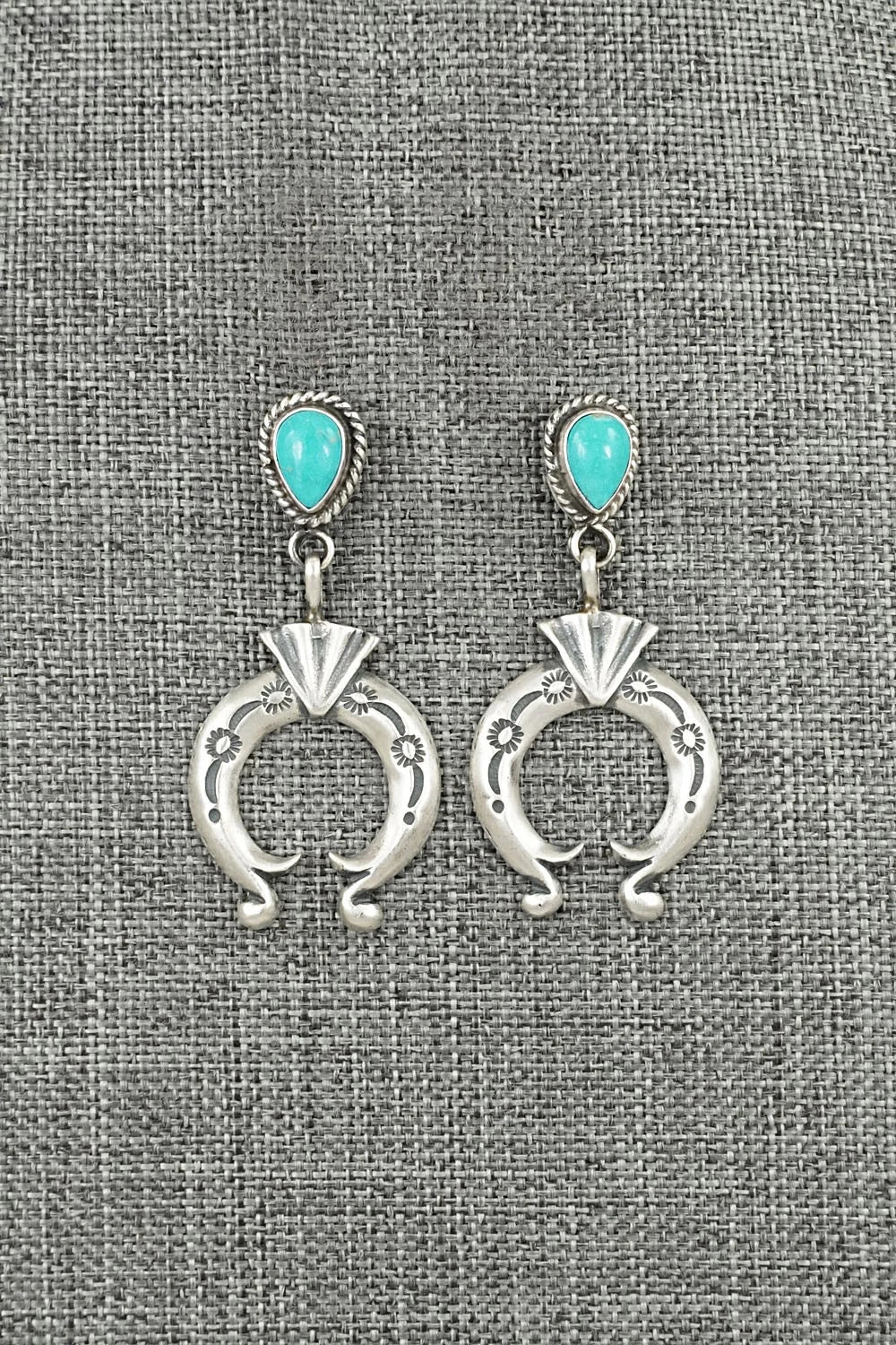 Turquoise & Sterling Silver Earrings - Sharon McCarthy