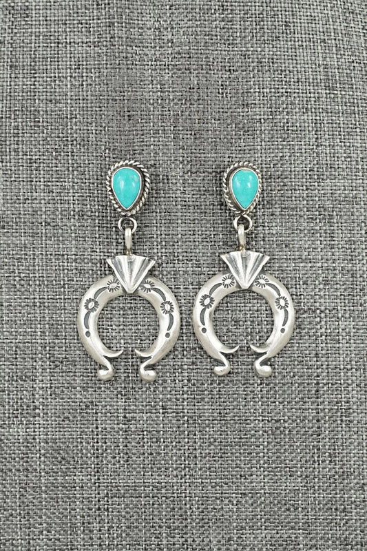Turquoise & Sterling Silver Earrings - Sharon McCarthy