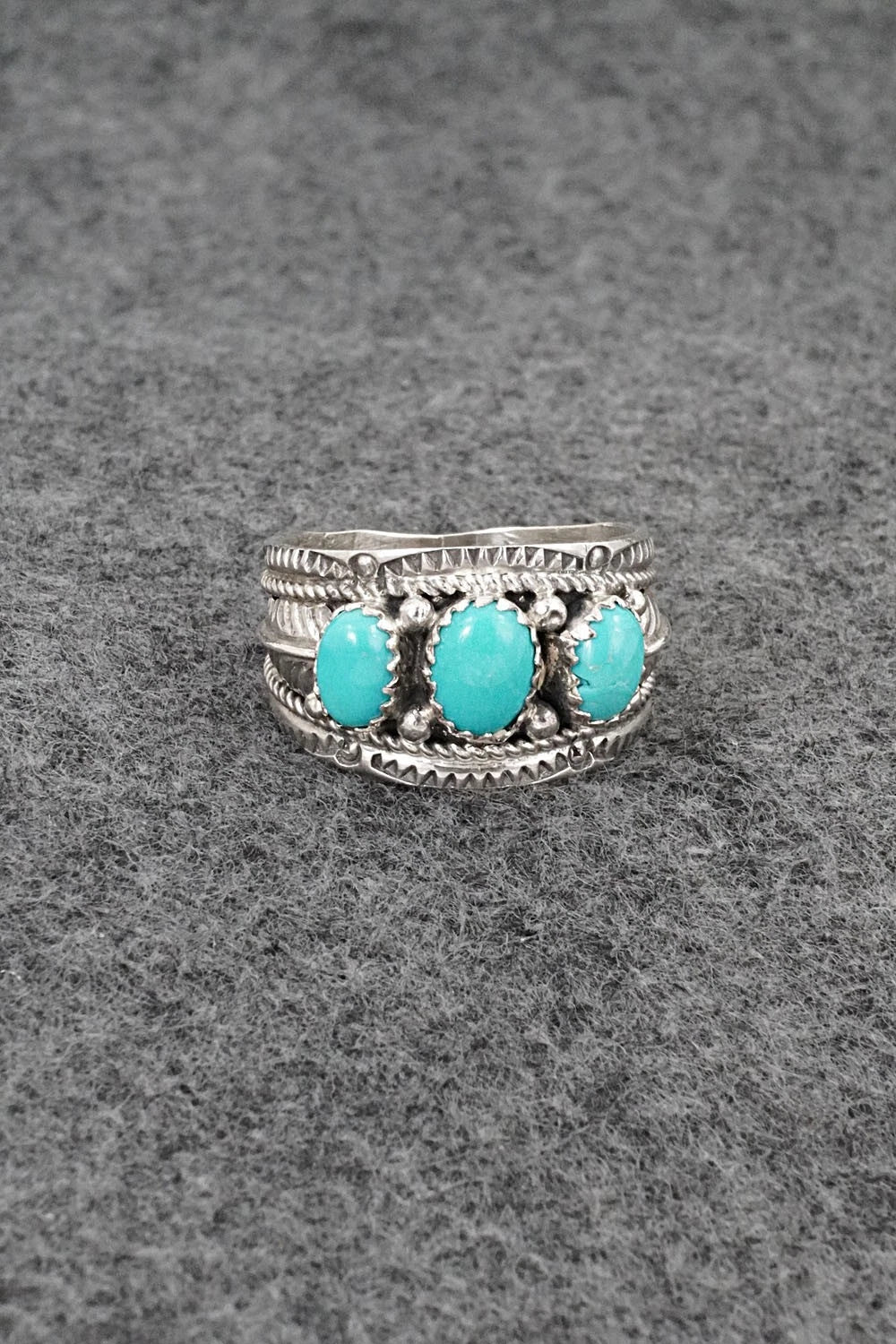 Turquoise & Sterling Silver Ring - Betty Begaye - Size 10