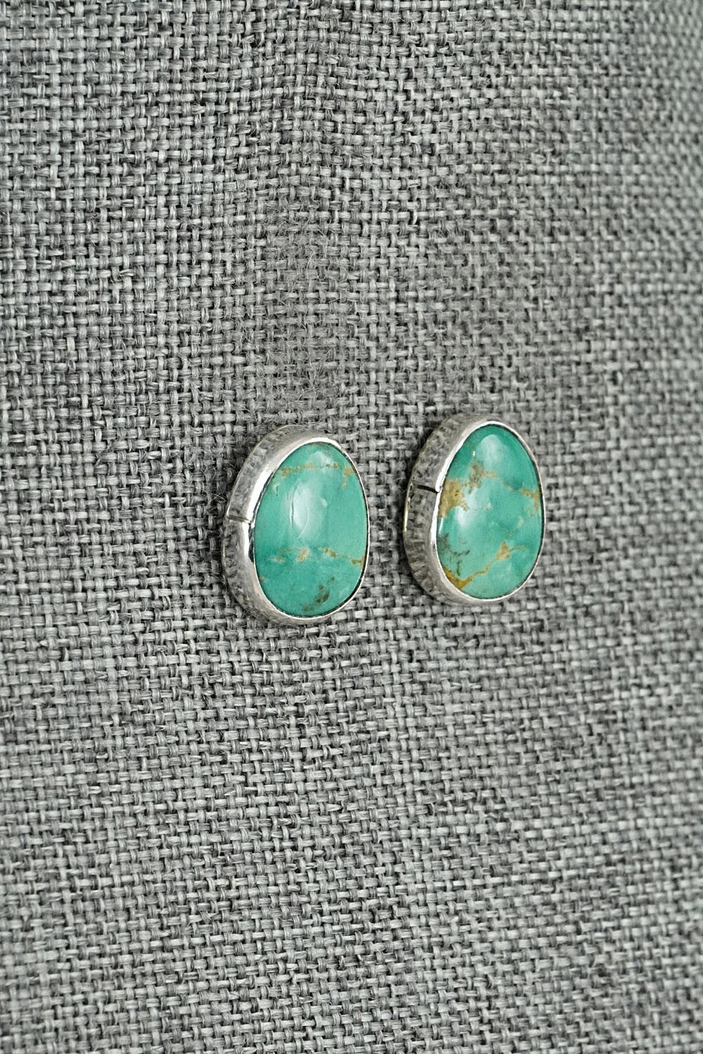 Turquoise & Sterling Silver Earrings - Rosemary Saunders