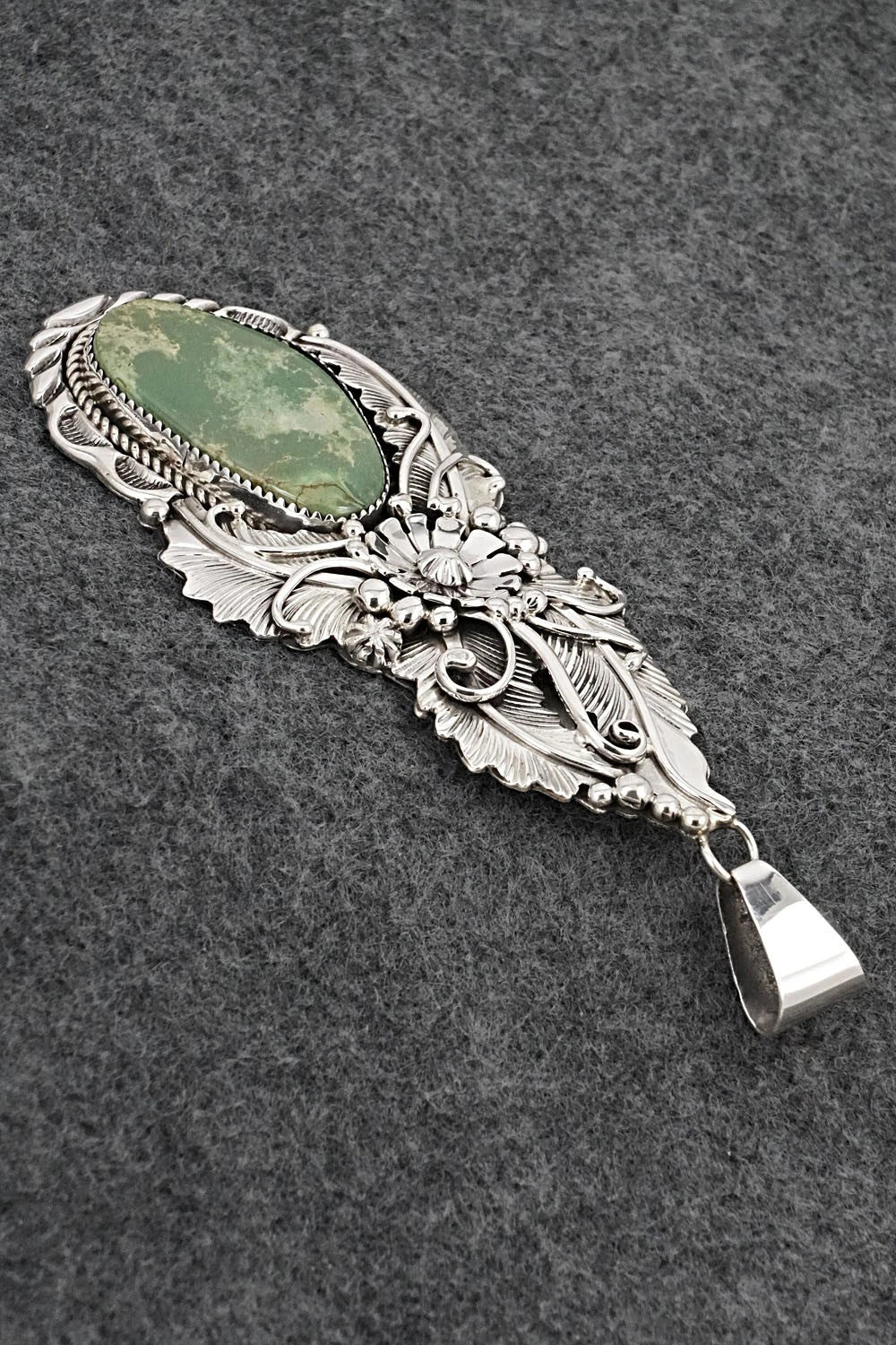 Turquoise & Sterling Silver Pendant - Albert Smith