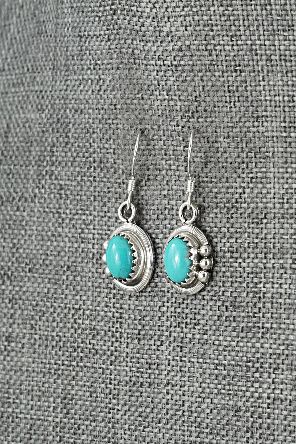 Turquoise & Sterling Silver Earrings - Rita Largo