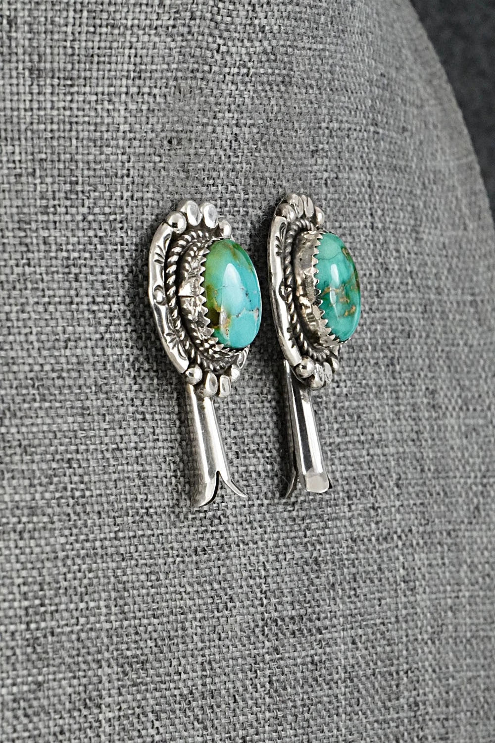 Turquoise & Sterling Silver Squash Blossom Set - Phil Nez